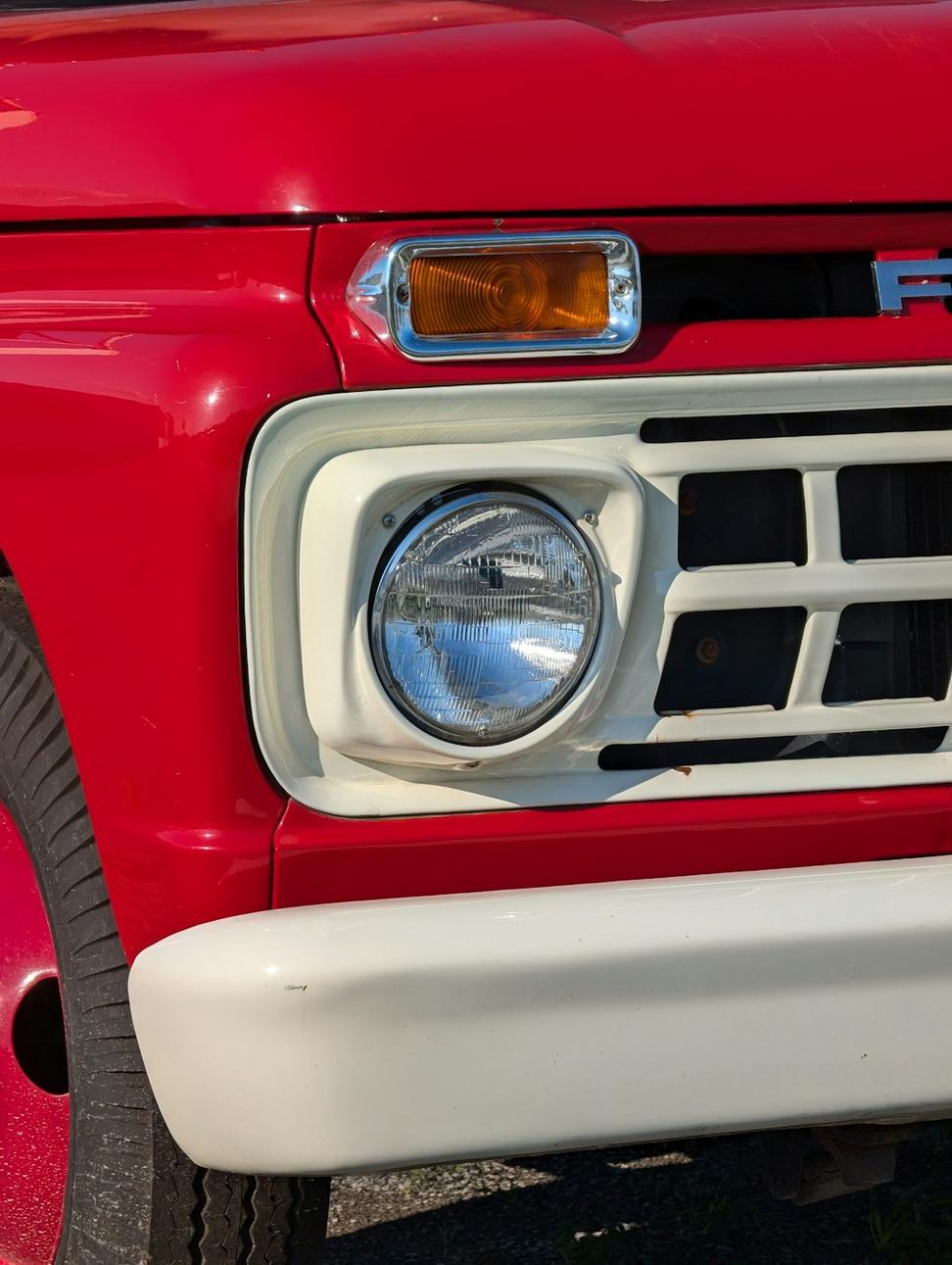 Clear headlights after restoration